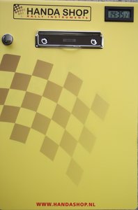Klembord A4+ met radioklokje, penclip en foamrug